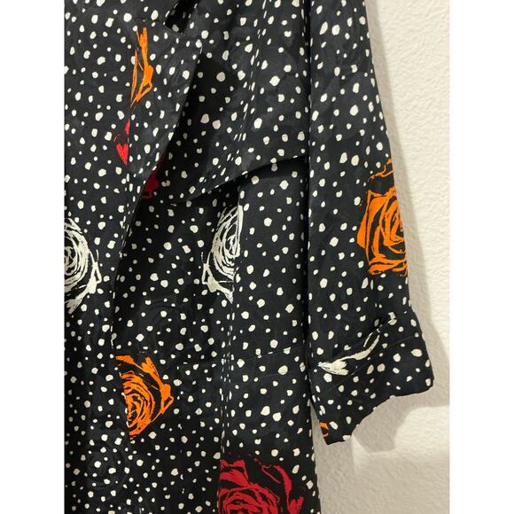 Escada Women’s 100% Silk Blazer Style Slit Top Size FR36 US4 - Picture 3 of 13